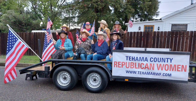 Tehama County Republican Women Federated club in parade.